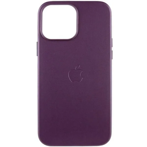 Кожаный чехол Leather Case (AA Plus) with MagSafe для Apple iPhone 13 Pro Max (6.7") — Марсала — фото 1 Кожаный чехол Leather Case (AA Plus) with MagSafe для Apple iPhone 13 Pro Max (6.7") — Марсала — фото 1