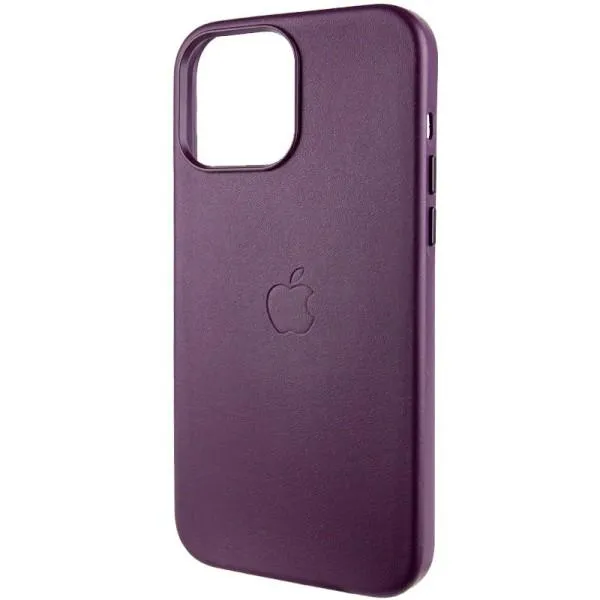 Кожаный чехол Leather Case (AA Plus) with MagSafe для Apple iPhone 13 Pro Max (6.7") — Марсала — фото 3 Кожаный чехол Leather Case (AA Plus) with MagSafe для Apple iPhone 13 Pro Max (6.7") — Марсала — фото 3
