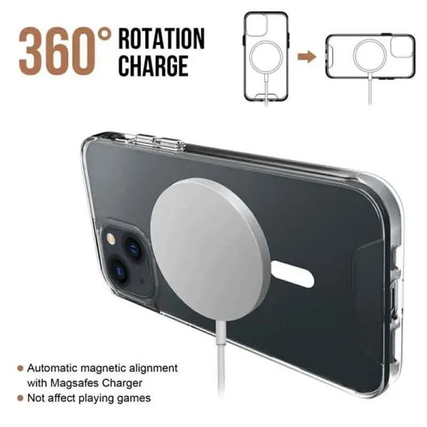 Чохол TPU Space Case with Magnetic Fit для Apple iPhone 15 Plus (6.7") — Прозорий — фото 2 Чохол TPU Space Case with Magnetic Fit для Apple iPhone 15 Plus (6.7") — Прозорий — фото 2