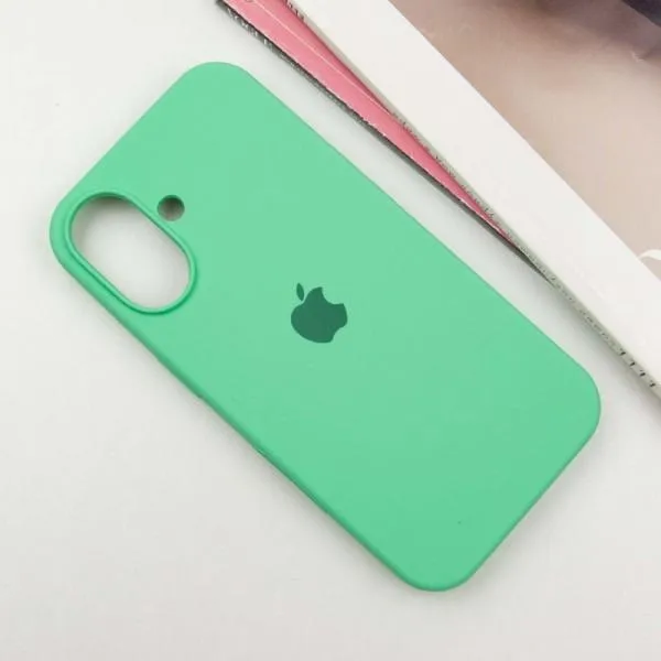 Чохол Silicone Case Full Protective (AA) для Apple iPhone 16 Plus (6.7") — Зелений — фото 2 Чохол Silicone Case Full Protective (AA) для Apple iPhone 16 Plus (6.7") — Зелений — фото 2