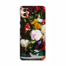 Брендновые Чехлы для Samsung Galaxy A05 (A-055F) - (PREMIUMPrint) Nike цветы - купить на Floy.com.ua