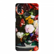 Брендновые Чехлы для Samsung Galaxy A10s (A107) - (PREMIUMPrint) Nike цветы - купить на Floy.com.ua