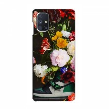 Брендновые Чехлы для Samsung Galaxy M51 - (PREMIUMPrint) Nike цветы - купить на Floy.com.ua
