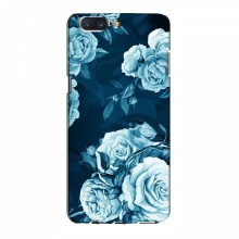 Чехлы (ART) Цветы на OnePlus 5 (VPrint) Голубые Бутоны - купить на Floy.com.ua