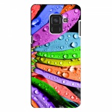 Чехлы (ART) Цветы на Samsung A8, A8 2018, A530F (VPrint) Семицветик - купить на Floy.com.ua
