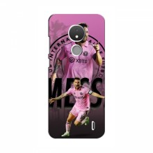 Чехлы для Nokia C21 - Лео Месси Маями Messi Miami - купить на Floy.com.ua