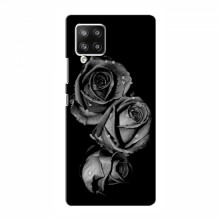 Чехлы с Цветами для Самсунг А42 (VPrint) Черная роза - купить на Floy.com.ua