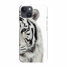 Чехлы с картинками животных iPhone 15 Белый Тигр - купить на Floy.com.ua