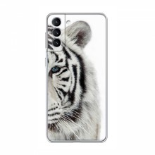 Чехлы с картинками животных Samsung Galaxy S21 Белый Тигр - купить на Floy.com.ua