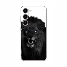 Чехлы с картинками животных Samsung Galaxy S24 Черный ЛЕВ - купить на Floy.com.ua