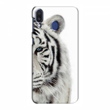 Чехлы с картинками животных Samsung Galaxy M20 Белый Тигр - купить на Floy.com.ua