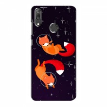 Чехлы с картинкой Лисички для Huawei Y7 2019 (VPrint) Лисички космонавты - купить на Floy.com.ua