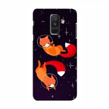 Чехлы с картинкой Лисички для Samsung A6 Plus 2018, A6 Plus 2018, A605 (VPrint) Лисички космонавты - купить на Floy.com.ua