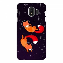 Чехлы с картинкой Лисички для Samsung J4 2018 (VPrint) Лисички космонавты - купить на Floy.com.ua