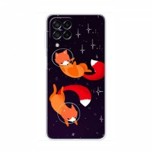 Чехлы с картинкой Лисички для Samsung Galaxy M33 (5G) (M336B) (VPrint) Лисички космонавты - купить на Floy.com.ua