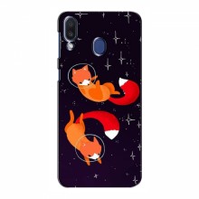 Чехлы с картинкой Лисички для Samsung Galaxy M20 (VPrint) Лисички космонавты - купить на Floy.com.ua