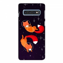 Чехлы с картинкой Лисички для Samsung S10e (VPrint) Лисички космонавты - купить на Floy.com.ua