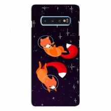 Чехлы с картинкой Лисички для Samsung S10 Plus (VPrint) Лисички космонавты - купить на Floy.com.ua