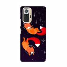 Чехлы с картинкой Лисички для Xiaomi Redmi Note 10 (VPrint) Лисички космонавты - купить на Floy.com.ua