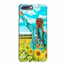 Чехлы для iPhone 7 Plus - с картинкой (Модные) (AlphaPrint) Девушка на поле - купить на Floy.com.ua