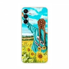 Чехлы для Samsung Galaxy A25 (A256) - с картинкой (Модные) (AlphaPrint) Девушка на поле - купить на Floy.com.ua