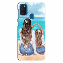 Чехлы для Samsung Galaxy M30s - с картинкой (Модные) (AlphaPrint) Мама и дочь - купить на Floy.com.ua