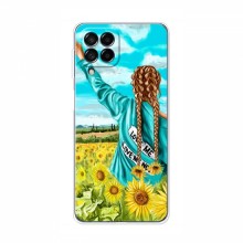 Чехлы для Samsung Galaxy M32 - с картинкой (Модные) (AlphaPrint) Девушка на поле - купить на Floy.com.ua