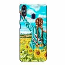 Чехлы для Samsung Galaxy M40 - с картинкой (Модные) (AlphaPrint) Девушка на поле - купить на Floy.com.ua