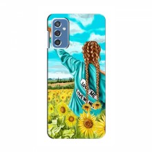 Чехлы для Samsung Galaxy M52 - с картинкой (Модные) (AlphaPrint) Девушка на поле - купить на Floy.com.ua