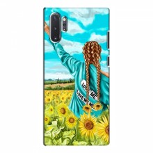 Чехлы для Samsung Galaxy Note 10 Plus - с картинкой (Модные) (AlphaPrint) Девушка на поле - купить на Floy.com.ua