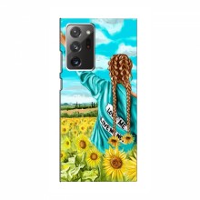 Чехлы для Samsung Galaxy Note 20 Ultra - с картинкой (Модные) (AlphaPrint) Девушка на поле - купить на Floy.com.ua