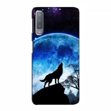 Чехлы для Samsung A7-2018, A750 - с картинкой (Стильные) (AlphaPrint) Воет на луну - купить на Floy.com.ua