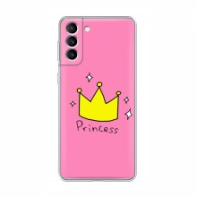 Чехлы для Samsung Galaxy S21 - с картинкой (Стильные) (AlphaPrint) Princess - купить на Floy.com.ua