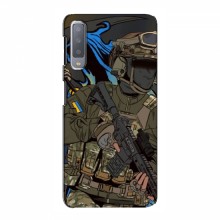 Чехлы с картинкой ЗСУ для Samsung A7-2018, A750 (AlphaPrint) Воин ЗСУ - купить на Floy.com.ua