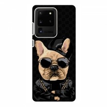 Чехлы с крутыми принтами для Samsung Galaxy S20 Ultra - (PREMIUMPrint) Стильная собака - купить на Floy.com.ua