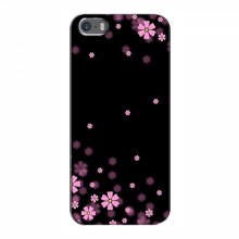 Чехол для iPhone 5 / 5s / SE - с принтом (Дизайнерские) (AlphaPrint) Розовое цветение - купить на Floy.com.ua