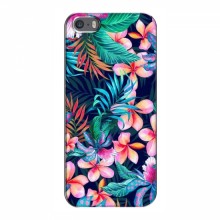 Чехол для iPhone 5 / 5s / SE - с принтом (Дизайнерские) (AlphaPrint) Яркие Цветы - купить на Floy.com.ua