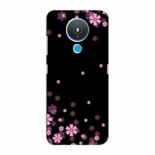 Чехол для Nokia Nokia 1.4 - с принтом (Дизайнерские) (AlphaPrint) Розовое цветение - купить на Floy.com.ua