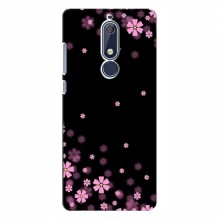 Чехол для Nokia 5.1 - с принтом (Дизайнерские) (AlphaPrint) Розовое цветение - купить на Floy.com.ua