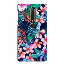 Чехол для Nokia 6 2018 - с принтом (Дизайнерские) (AlphaPrint) Яркие Цветы - купить на Floy.com.ua