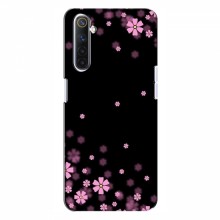 Чехол для RealMe 6 - с принтом (Дизайнерские) (AlphaPrint) Розовое цветение - купить на Floy.com.ua