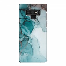 Чехол для Samsung Note 9 - с принтом (Дизайнерские) (AlphaPrint) Бирюзовый мрамор - купить на Floy.com.ua
