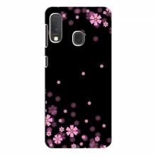 Чехол для Samsung Galaxy A20e - с принтом (Дизайнерские) (AlphaPrint) Розовое цветение - купить на Floy.com.ua