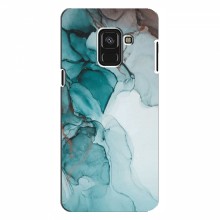 Чехол для Samsung A8 Plus , A8 Plus 2018, A730F - с принтом (Дизайнерские) (AlphaPrint) Бирюзовый мрамор - купить на Floy.com.ua