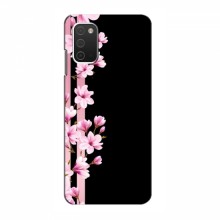 Чехол для Samsung Galaxy A03s - с принтом (Дизайнерские) (AlphaPrint) Розы на черном - купить на Floy.com.ua