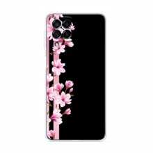 Чехол для Samsung Galaxy A22 5G - с принтом (Дизайнерские) (AlphaPrint) Розы на черном - купить на Floy.com.ua