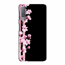 Чехол для Samsung A7-2018, A750 - с принтом (Дизайнерские) (AlphaPrint) Розы на черном - купить на Floy.com.ua