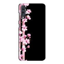 Чехол для Samsung Galaxy A70 2019 (A705F) - с принтом (Дизайнерские) (AlphaPrint) Розы на черном - купить на Floy.com.ua