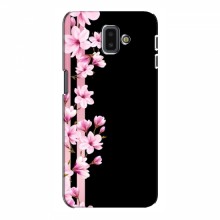 Чехол для Samsung J6 Plus, J6 Плюс 2018 (J610) - с принтом (Дизайнерские) (AlphaPrint) Розы на черном - купить на Floy.com.ua