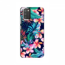 Чехол для Samsung Galaxy M02s - с принтом (Дизайнерские) (AlphaPrint) Яркие Цветы - купить на Floy.com.ua